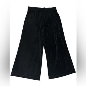 Citiknits Black Slinky Wide Leg Pants - Size M - Vintage QVC Travel Knit
